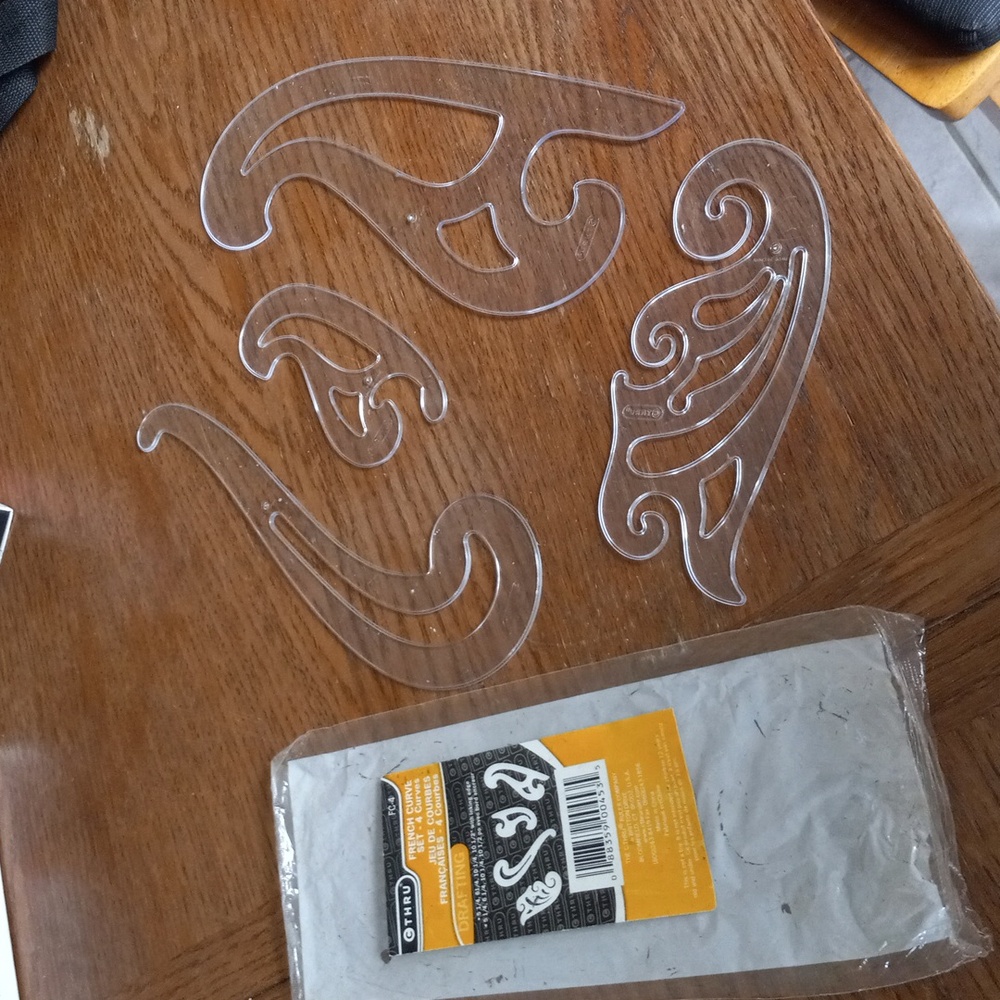 C Thru French Curve Set Of 4 Curves Drafting Tool